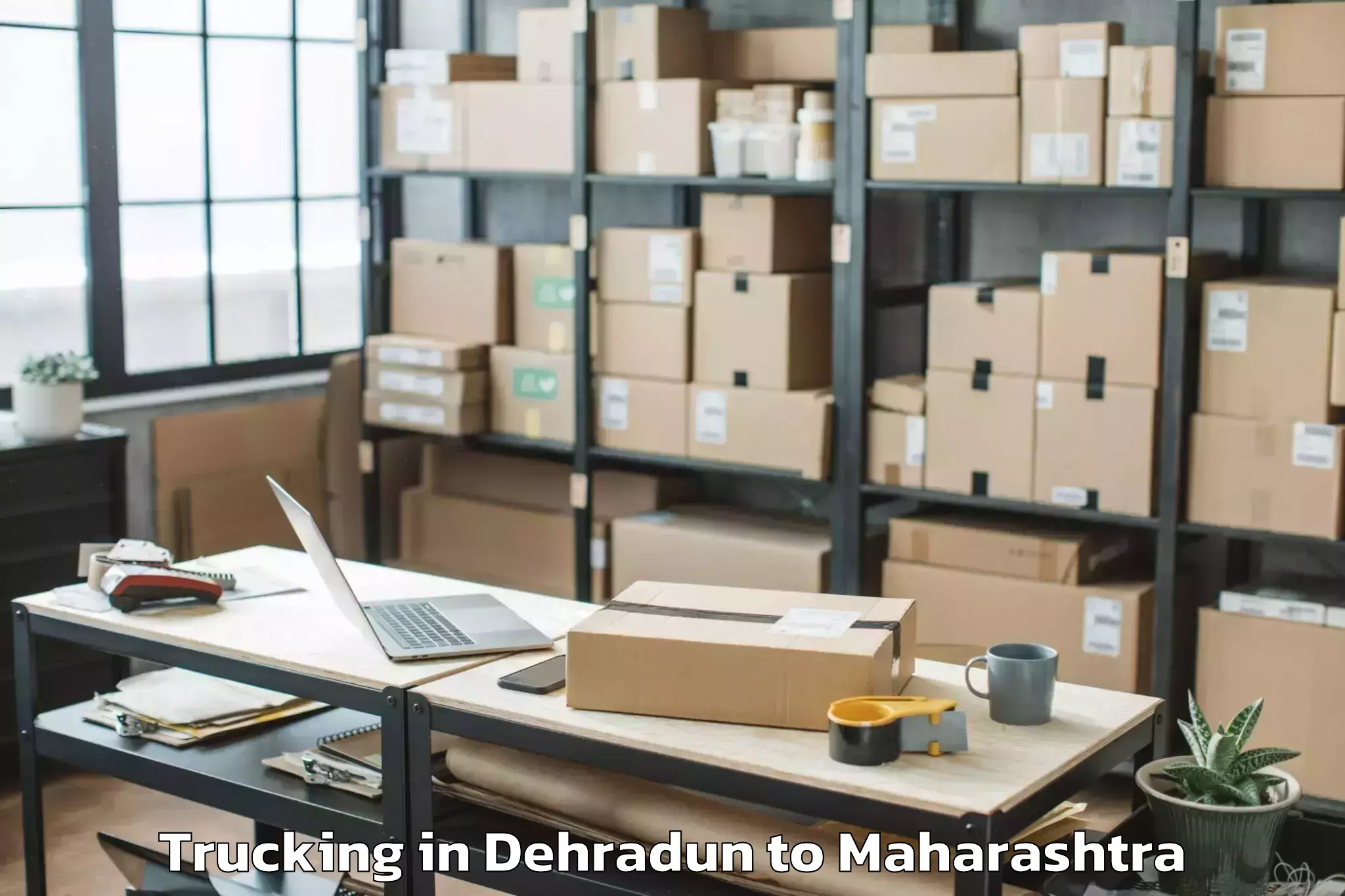 Book Dehradun to Georai Trucking